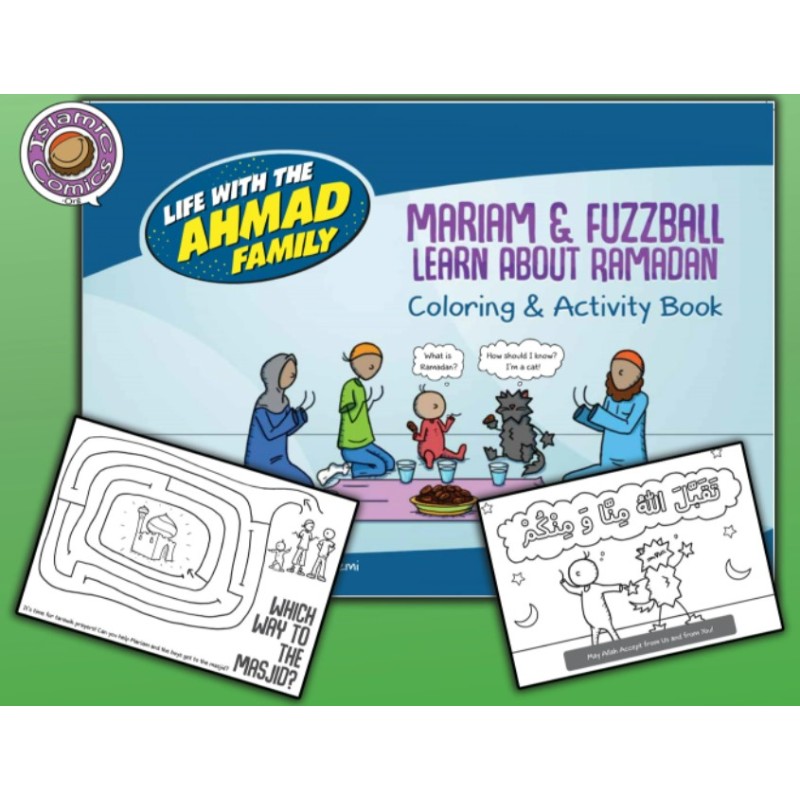 Mariam and Fuzzball Learn About Ramadan – Coloring and Activity Book