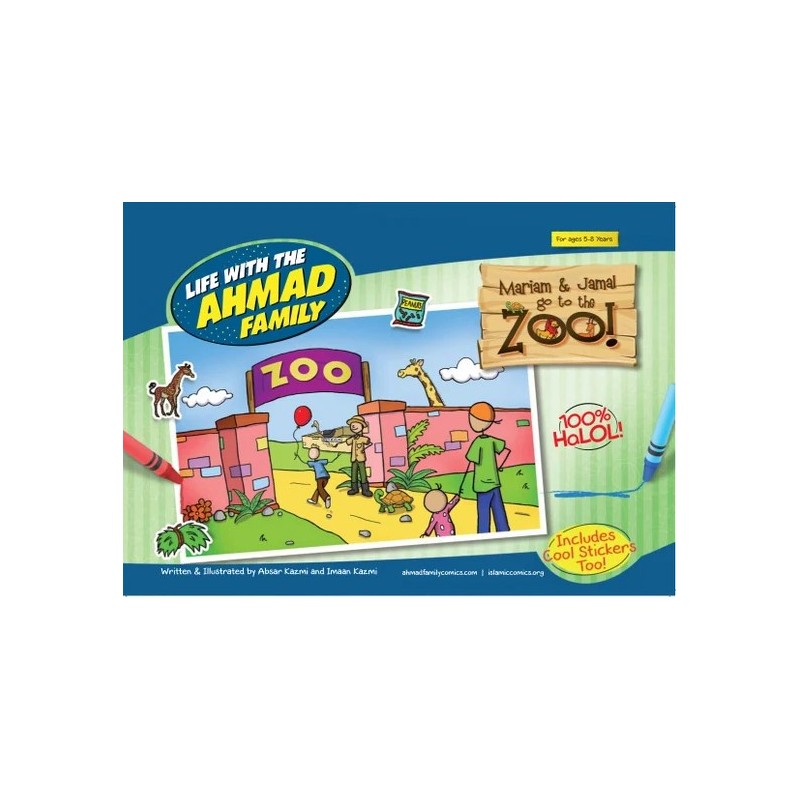 Mariam and Jamal Go to the Zoo – Coloring and Activity Book
