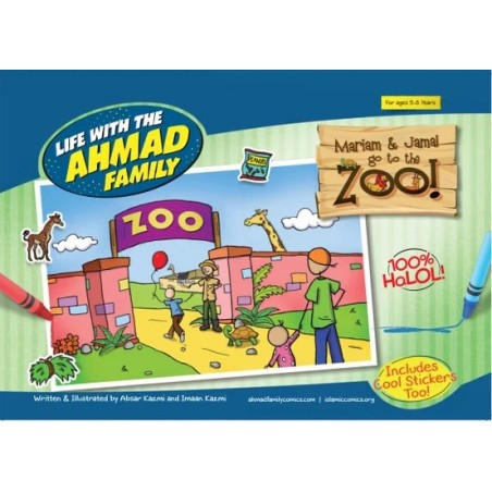 Mariam and Jamal Go to the Zoo – Coloring and Activity Book